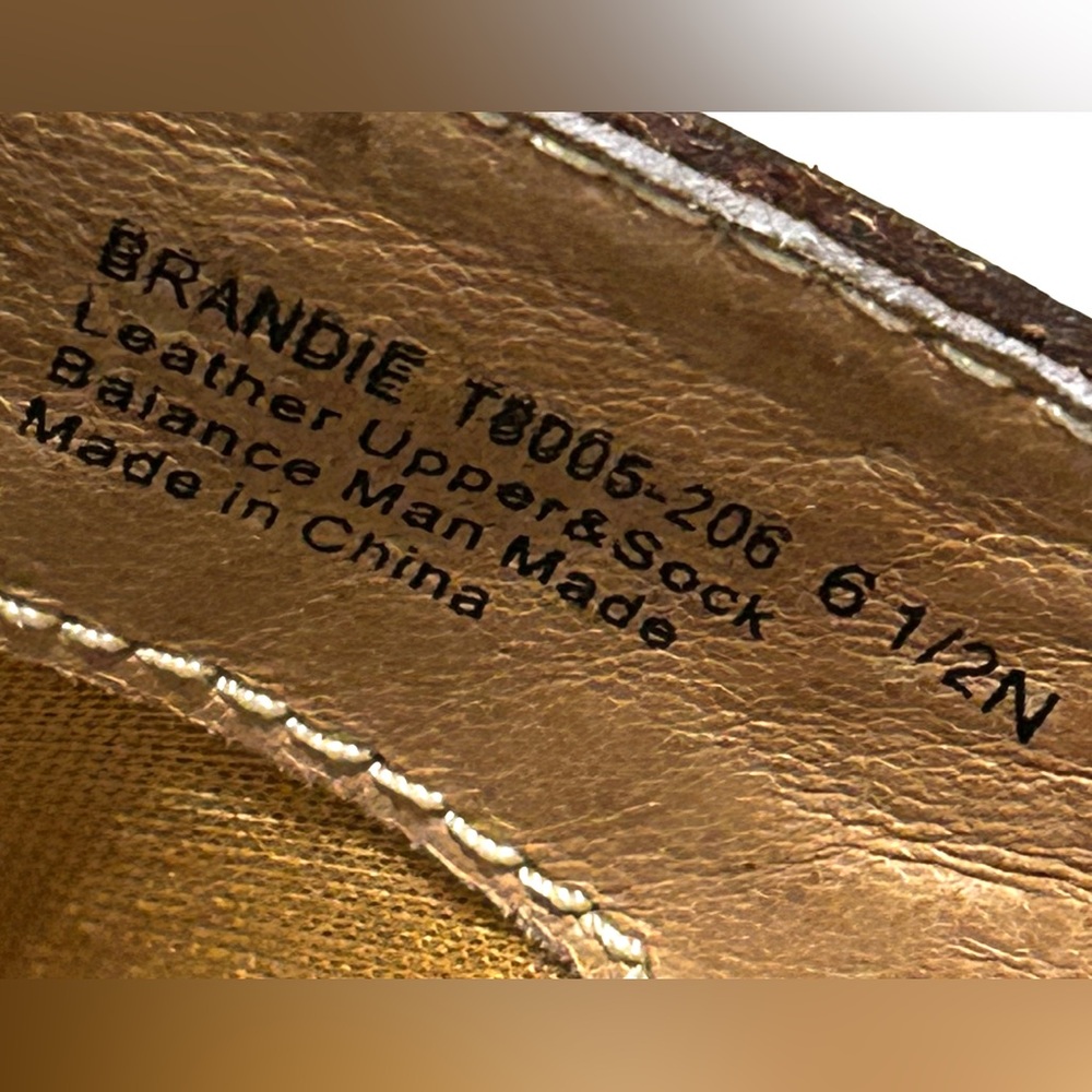Like new Trotters Brandie Dark Brown Leather Slide in mule women’s size 6.5N - Picture 4 of 13